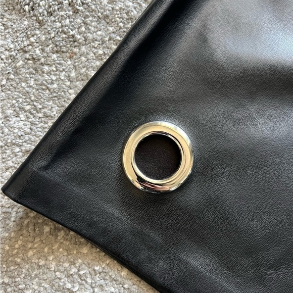 Lalipop Design Black Vegan Leather Skirt - Picture 6 of 6